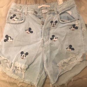 Zara Mickey shorts